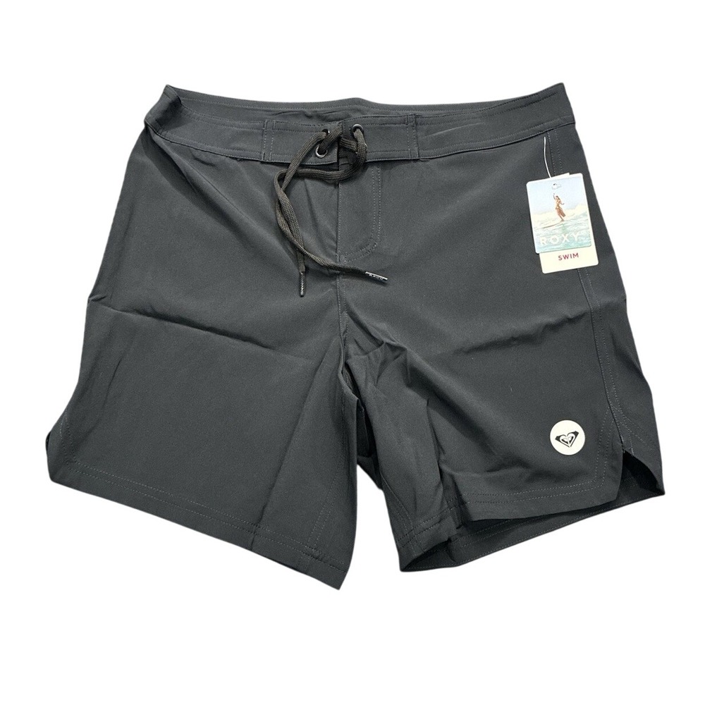 Roxy To Dye 7" Boardshorts True Black Summer Beach Swim Bathing Suit Size Small